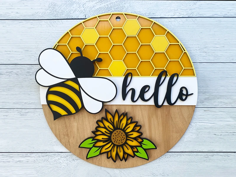 bee wall art 1