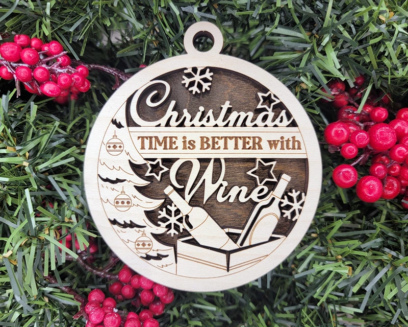funny wine ornament 12