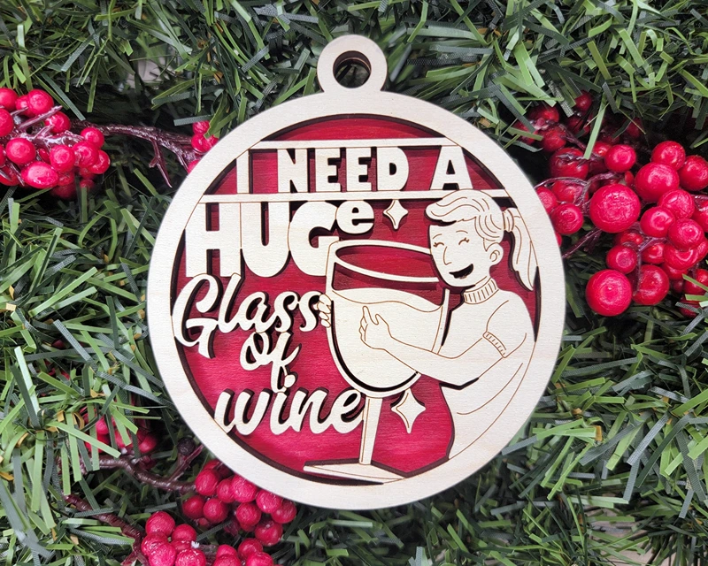 funny wine ornament 8