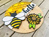 bee wall art 3